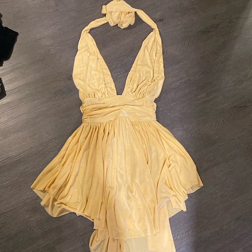 Simmer Ruched Halter Dress